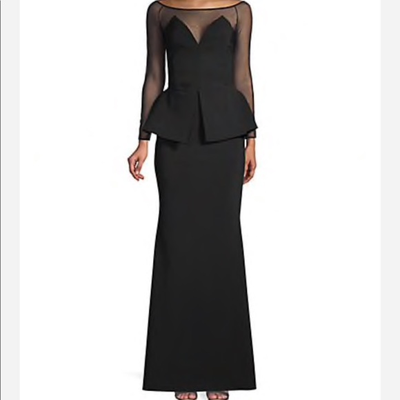 Chiara Boni Dresses & Skirts - Black gown with sheer sleeves.